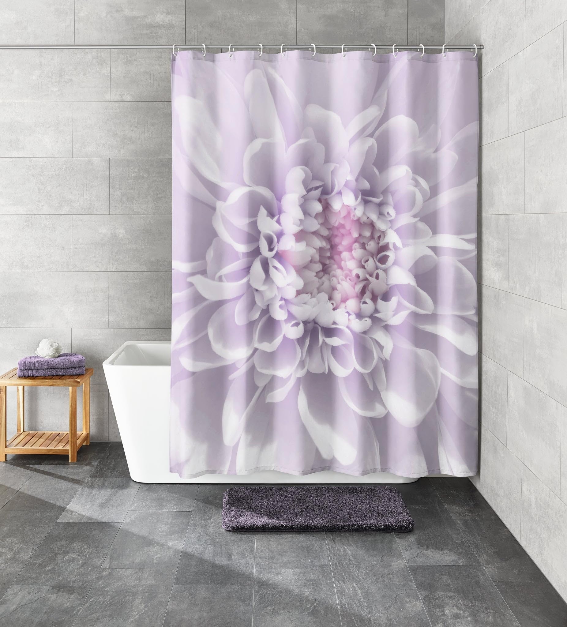 kleine-wolke-dahlia-duschvorhang-textil-lavendel-180x200-cm image 2