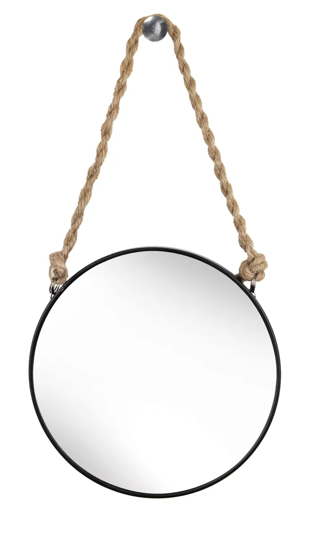 kleine-wolke-rope-mirror-kosmetikspiegel-schwarz-23-cm image 1