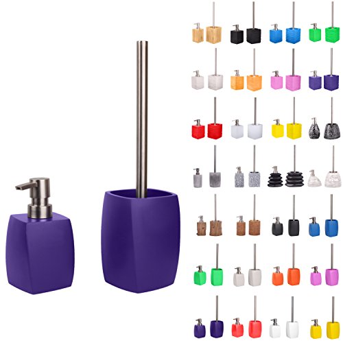 sanilo-badezimmer-set-wave-purple-seifenspender-wc-b-rste-freistehend-ohne-bohre image 7