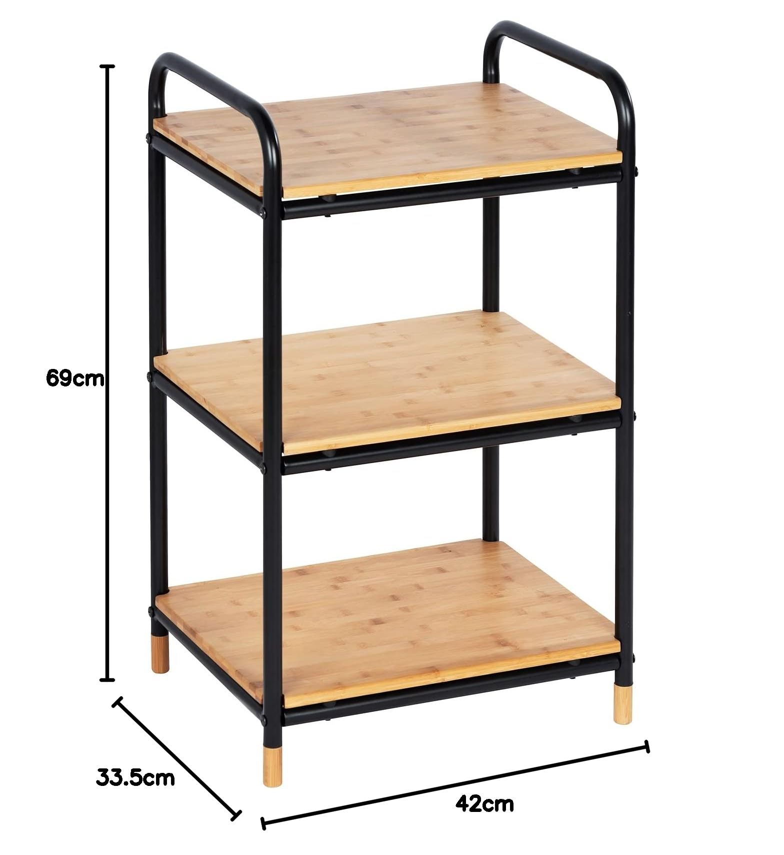 wenko-loft-regal-bambus-3-etagen-industrial-42x69x33-5-cm-braun-schwarz image 3
