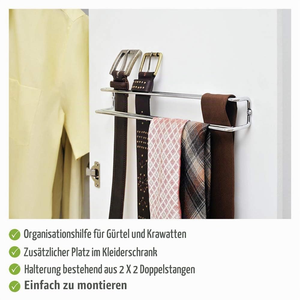 wenko-krawatten-und-g-rtelhalter-doppelstange-36-x-5-x-4-5-cm image 2