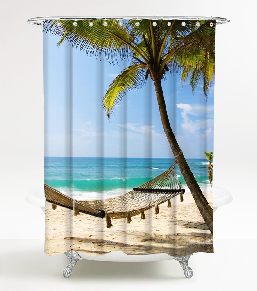 sanilo-duschvorhang-holiday-180-x-200-cm-textil-duschvorhang image 1
