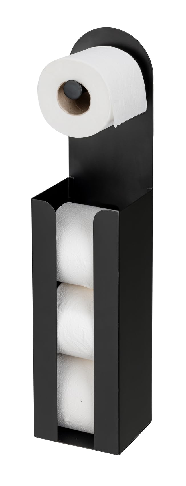 wenko-agira-2-in-1-toilettenpapierhalter-freistehend-klebend-schwarz-12x54x11-cm image 5