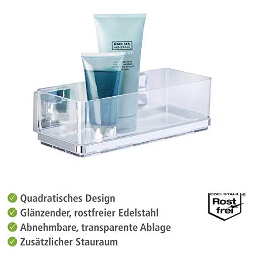 wenko-vacuum-loc-wandregal-quadro-uno-ohne-bohren-edelstahl-25-5-x-8-5-x-14-cm image 7