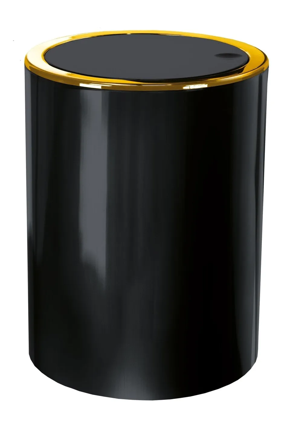 kleine-wolke-golden-clap-kosmetikeimer-5-liter-schwarz-19-x-24-5-cm image 1