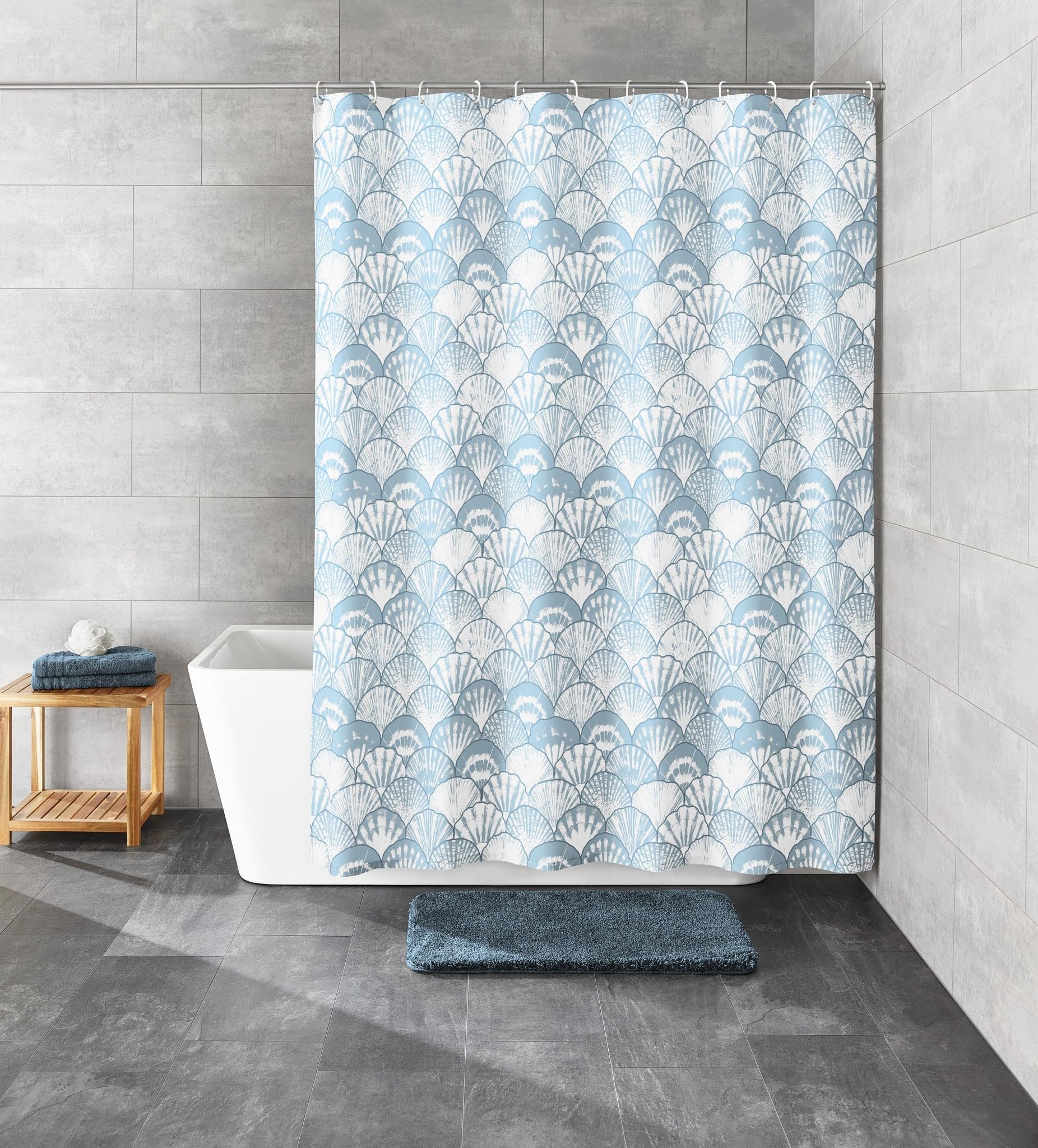 kleine-wolke-duschvorhang-concha-iceblue-180x200-cm-textil-wasserabweisend image 2