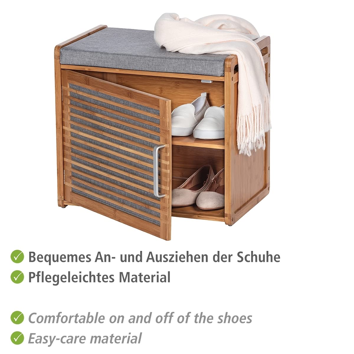wenko-bahari-schuhschrank-mit-sitzfl-che-grau-50-x-45-x-33-cm-f-r-4-paar-schuhe image 4