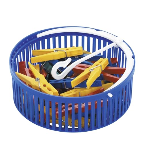 wenko-w-scheklammer-korb-set-mit-30-klammern-blau-19x9-cm image 6