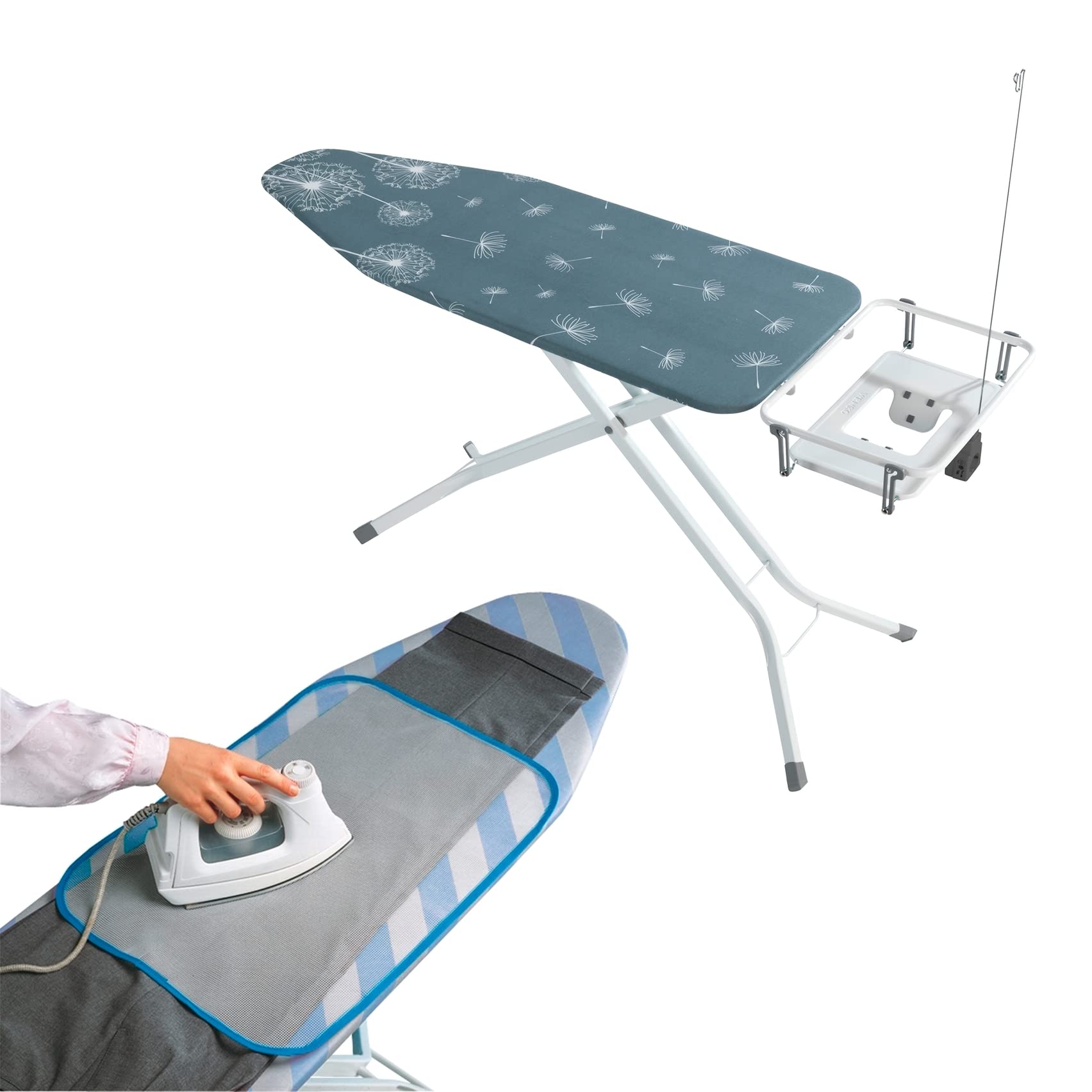 wenko-professional-b-geltisch-130-x-48-cm-xxl-b-gelbrett-mit-dampfb-gel-ablage-g image 1
