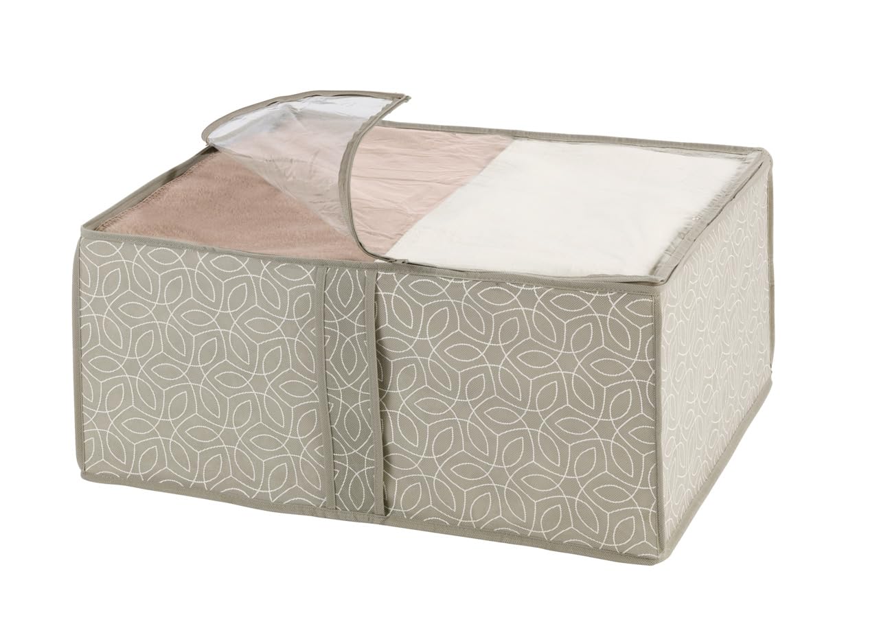 wenko-balance-s-aufbewahrungs-soft-box-mit-sichtfenster-20-x-40-x-30-cm-taupe image 2