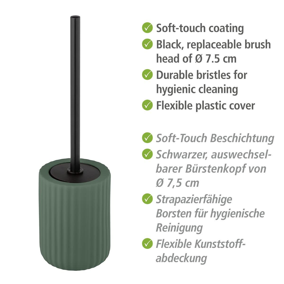 wenko-wc-garnitur-belluno-keramik-toilettenb-rstenhalter-11-5-x-42-cm-gr-n-schwa image 3
