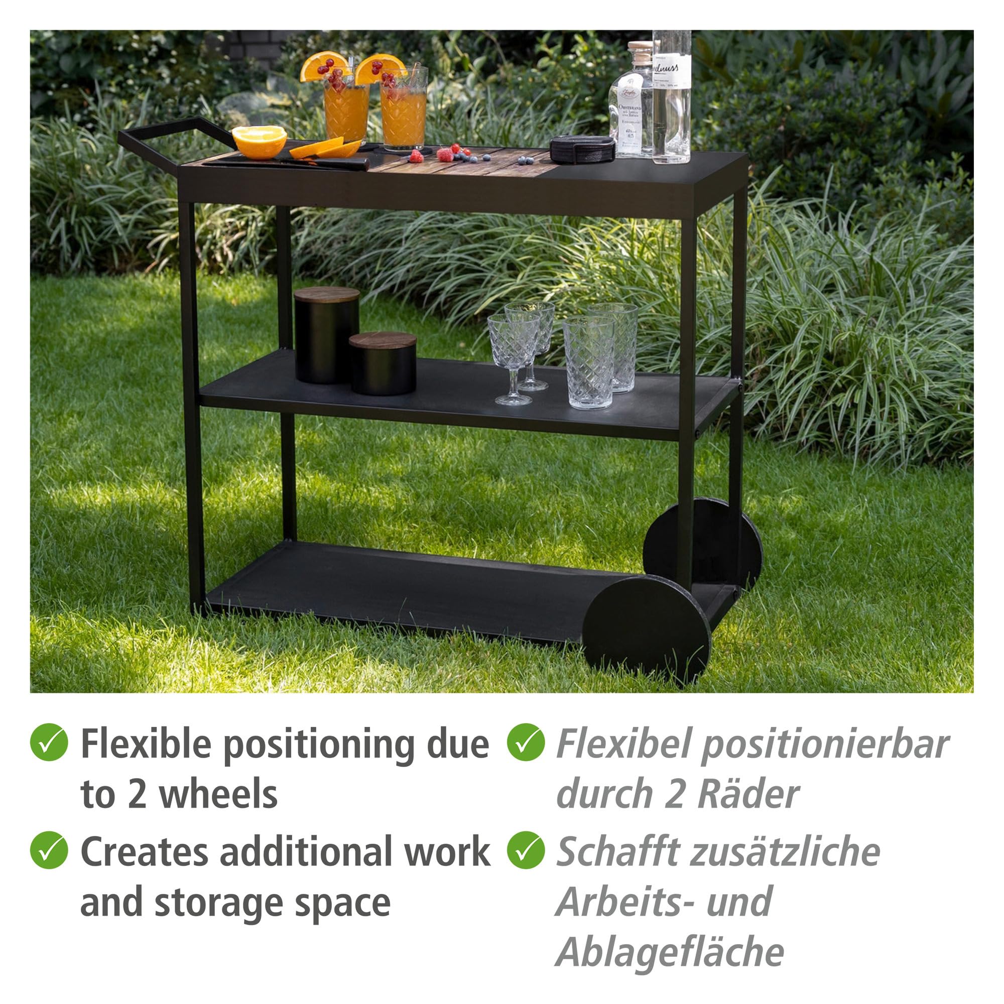 wenko-miro-servierwagen-beistellwagen-black-outdoor-kitchen-metall-akazienholz-s image 3