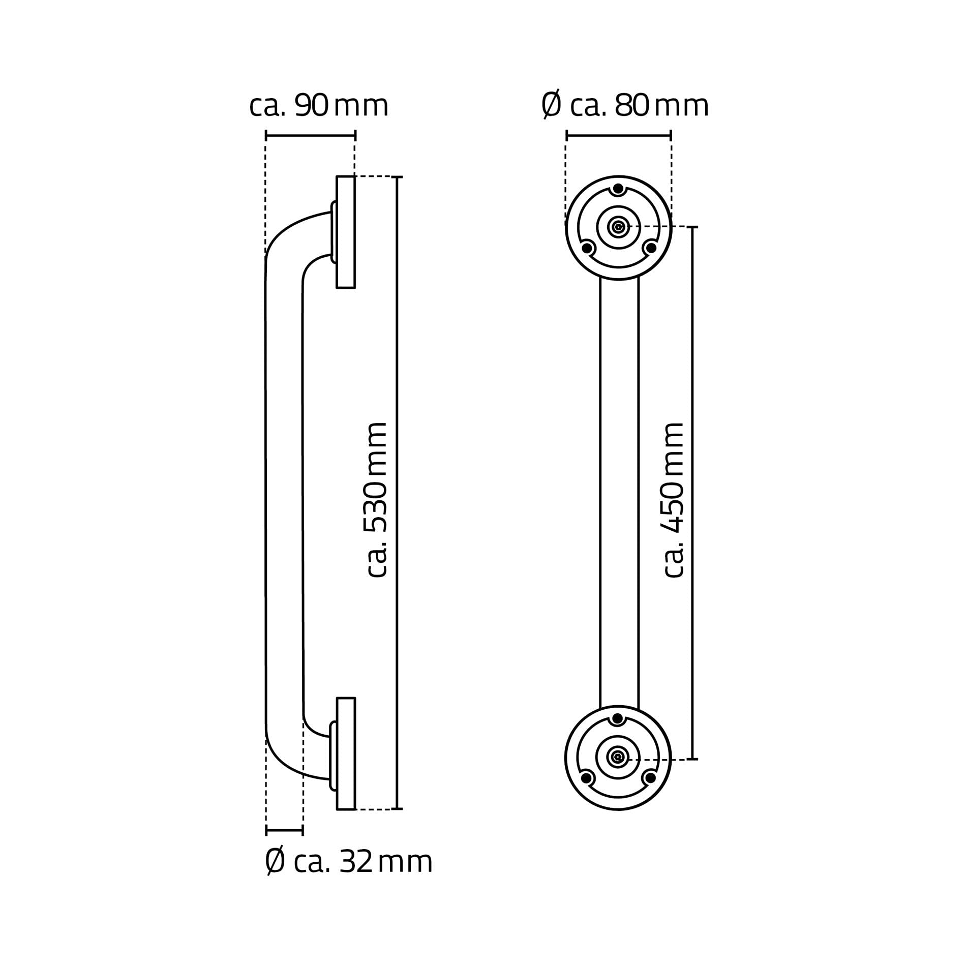 ridder-assistent-a00145101-wannengriff-comfort-45-cm-haltegriff-aluminium-wei image 2