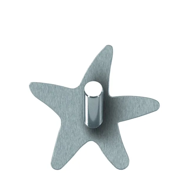 kleine-wolke-metal-hooks-star-handtuchhaken-chrom-7-x-7-cm-8er-set-edelstahl image 1