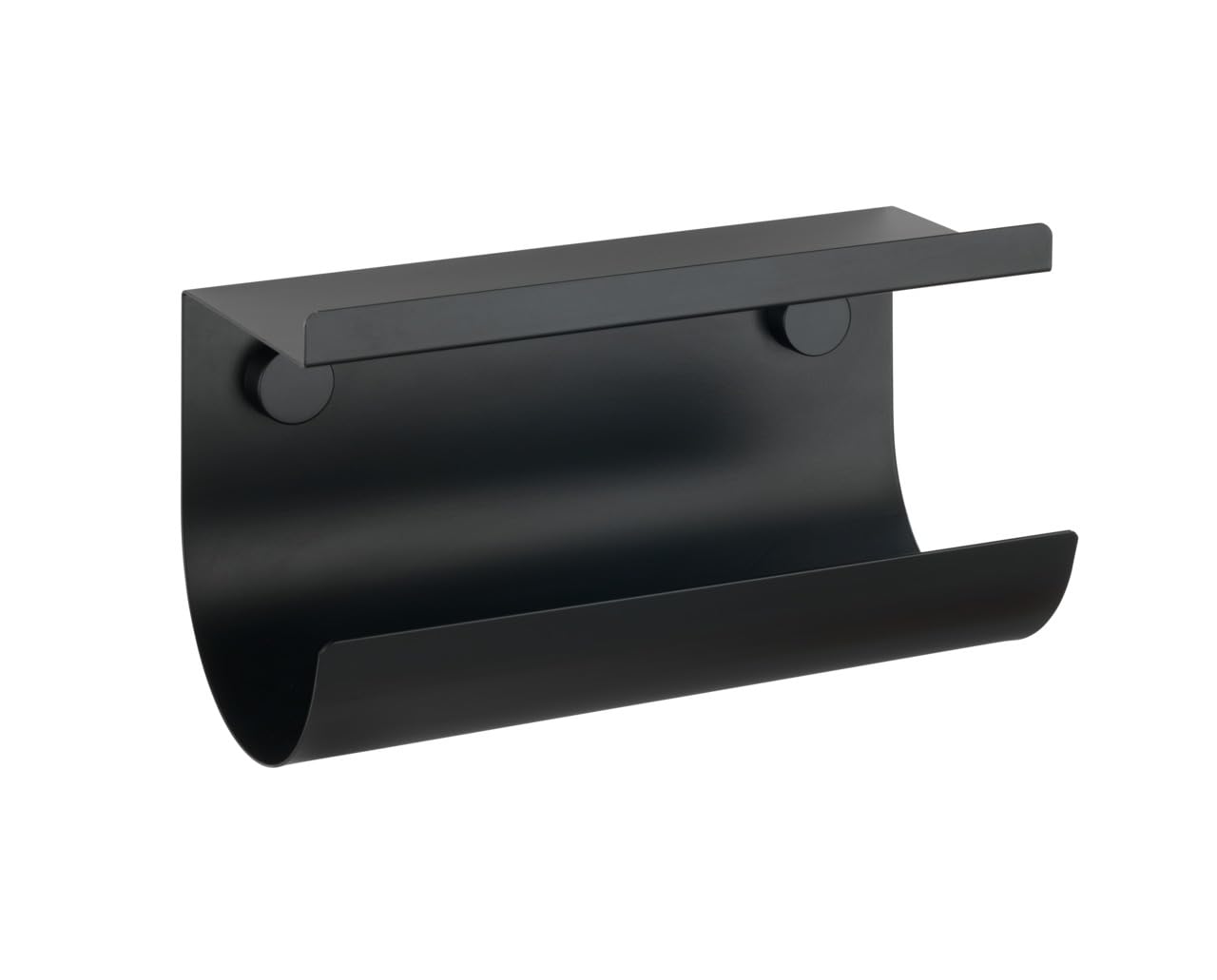 wenko-k-chenrollenhalter-jet-schwarz-30-x-15-x-12-cm-mit-ablage-ohne-bohren image 8