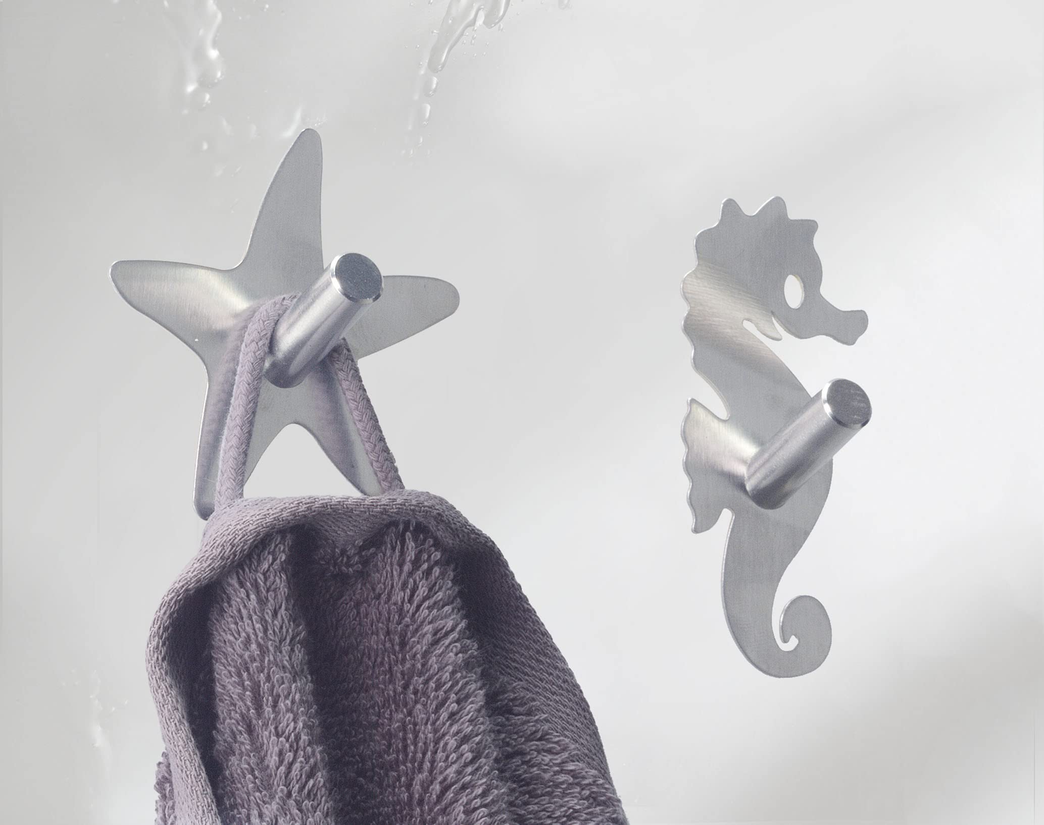 kleine-wolke-metal-hooks-star-handtuchhaken-chrom-7-x-7-cm-8er-set-edelstahl image 2