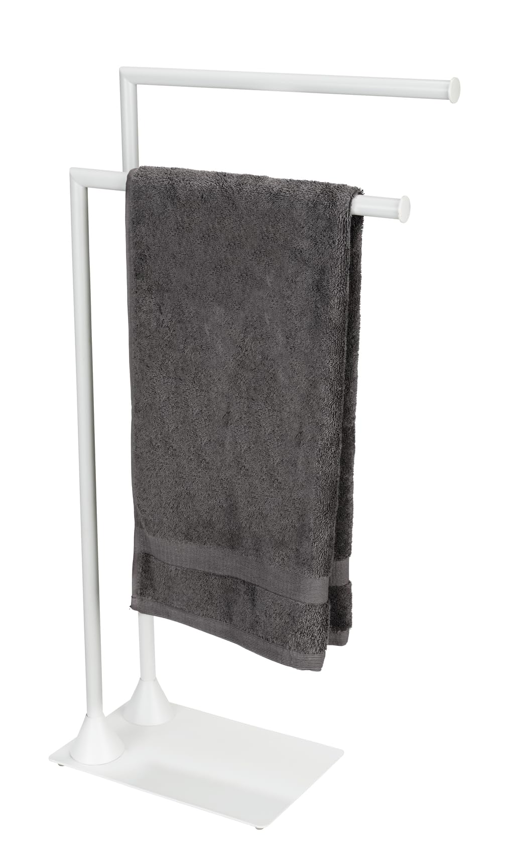 wenko-handtuchst-nder-hella-freistehender-handtuchhalter-2-arme-wei-matt image 4