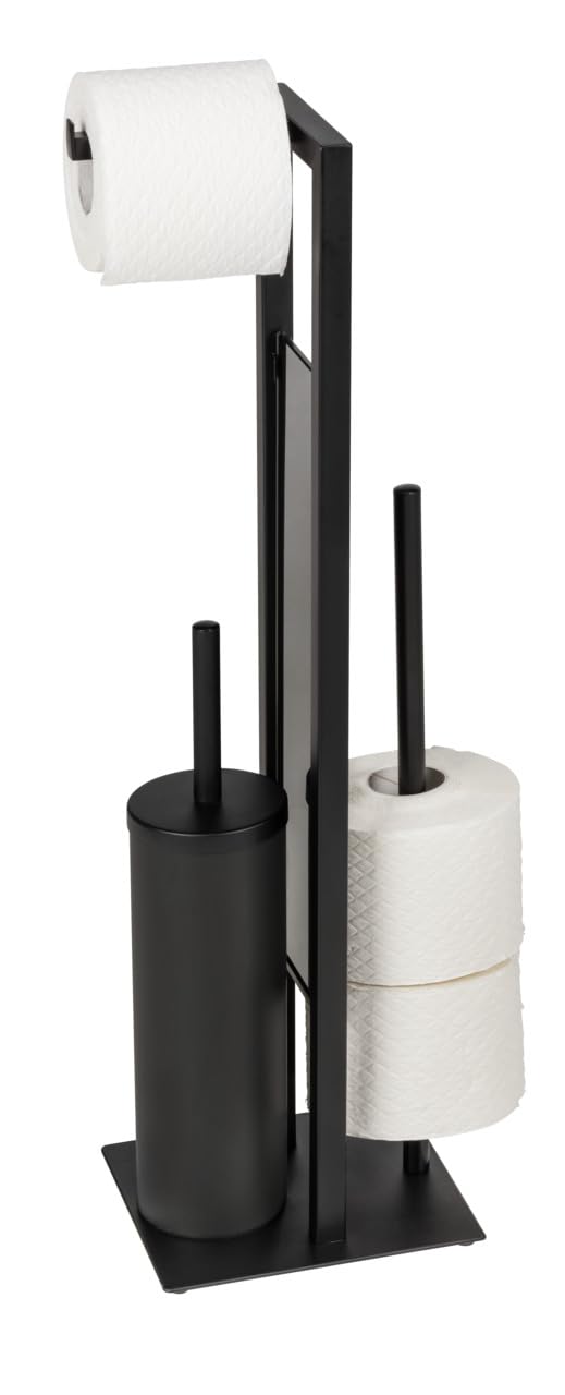 wenko-wc-garnitur-rivalta-stand-edelstahl-matt-mit-glas-18-x-70-x-23-cm image 7