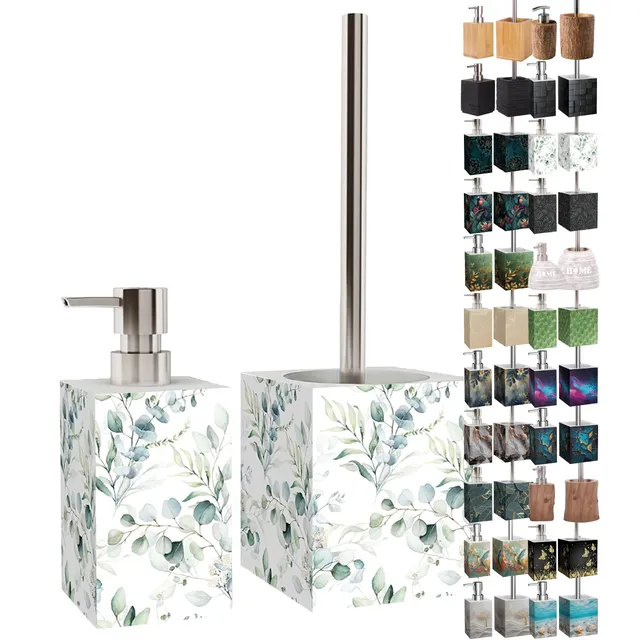 sanilo-badezimmer-set-eukalyptus-seifenspender-und-wc-b-rste-ohne-bohren image 1