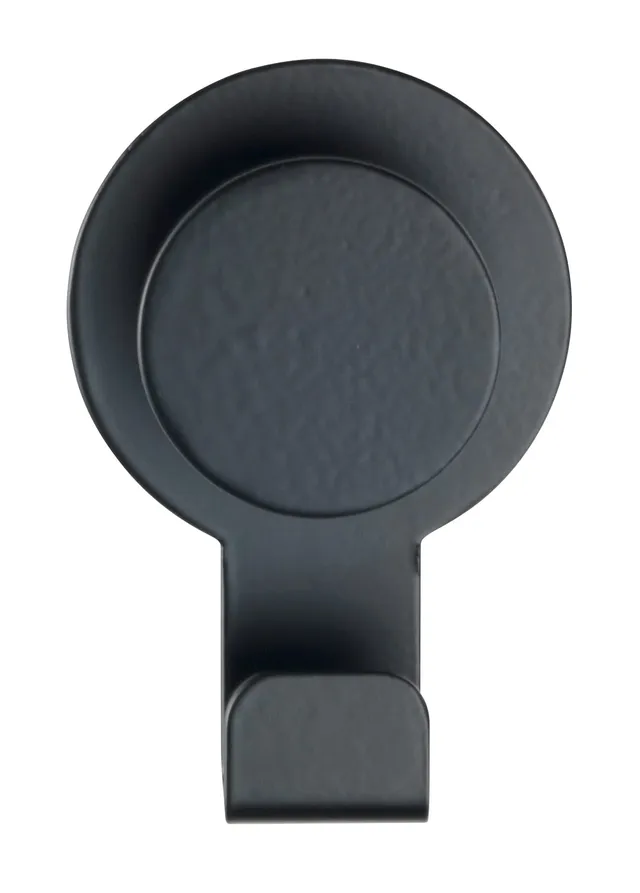 wenko-blandas-wandhaken-handtuchhalter-edelstahl-5-x-7-5-x-2-5-cm-schwarz-matt image 1