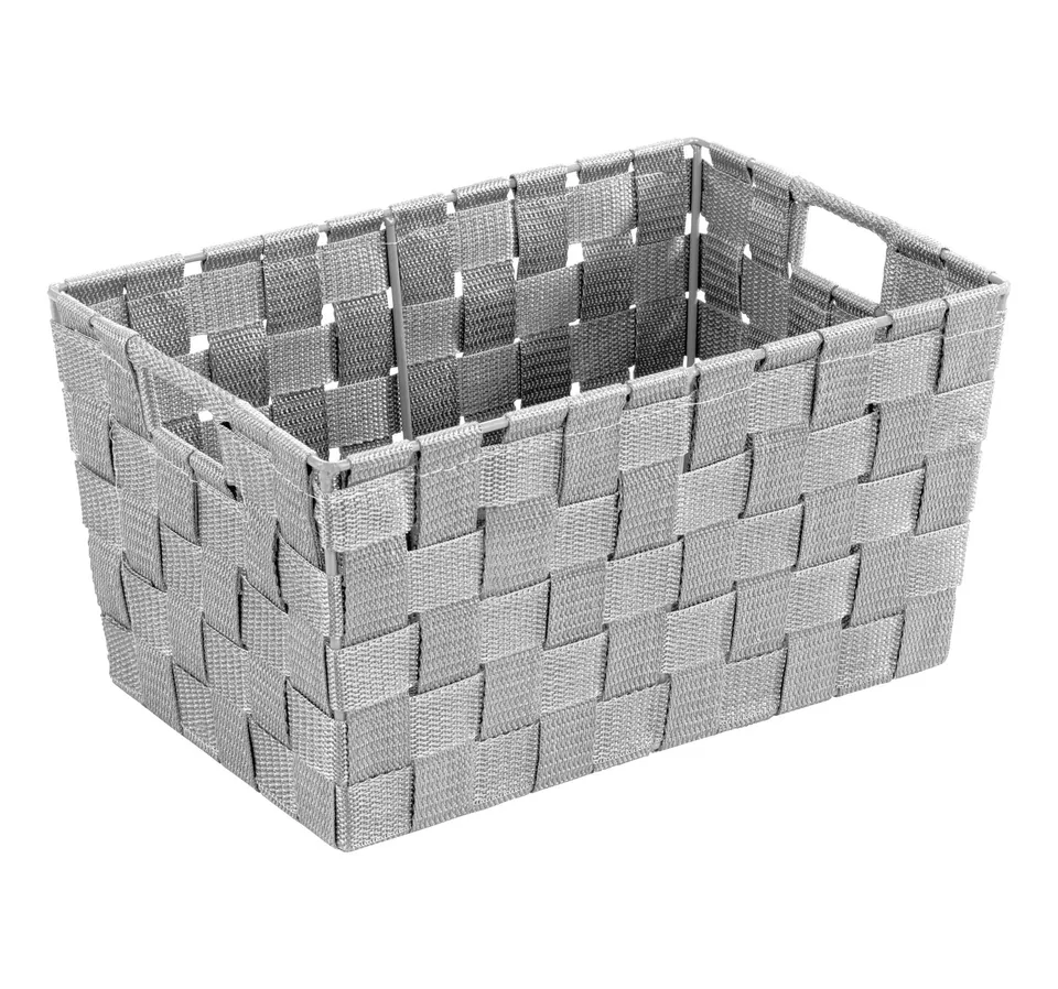 wenko-aufbewahrungskorb-adria-s-grau-6-24-l-polypropylen-30-x-15-x-20-cm image 1