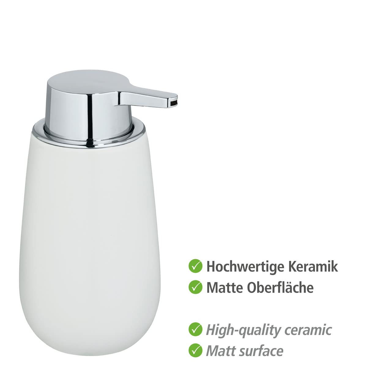 wenko-badi-seifenspender-keramik-wei-320-ml image 2