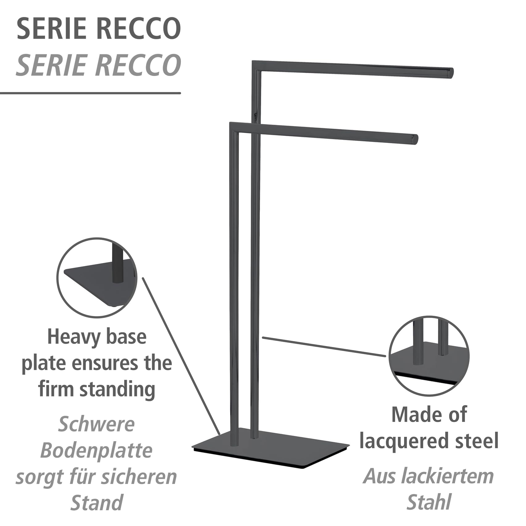 wenko-handtuchst-nder-recco-freistehend-schwarz-48-x-80-5-x-20-cm-stahl image 2