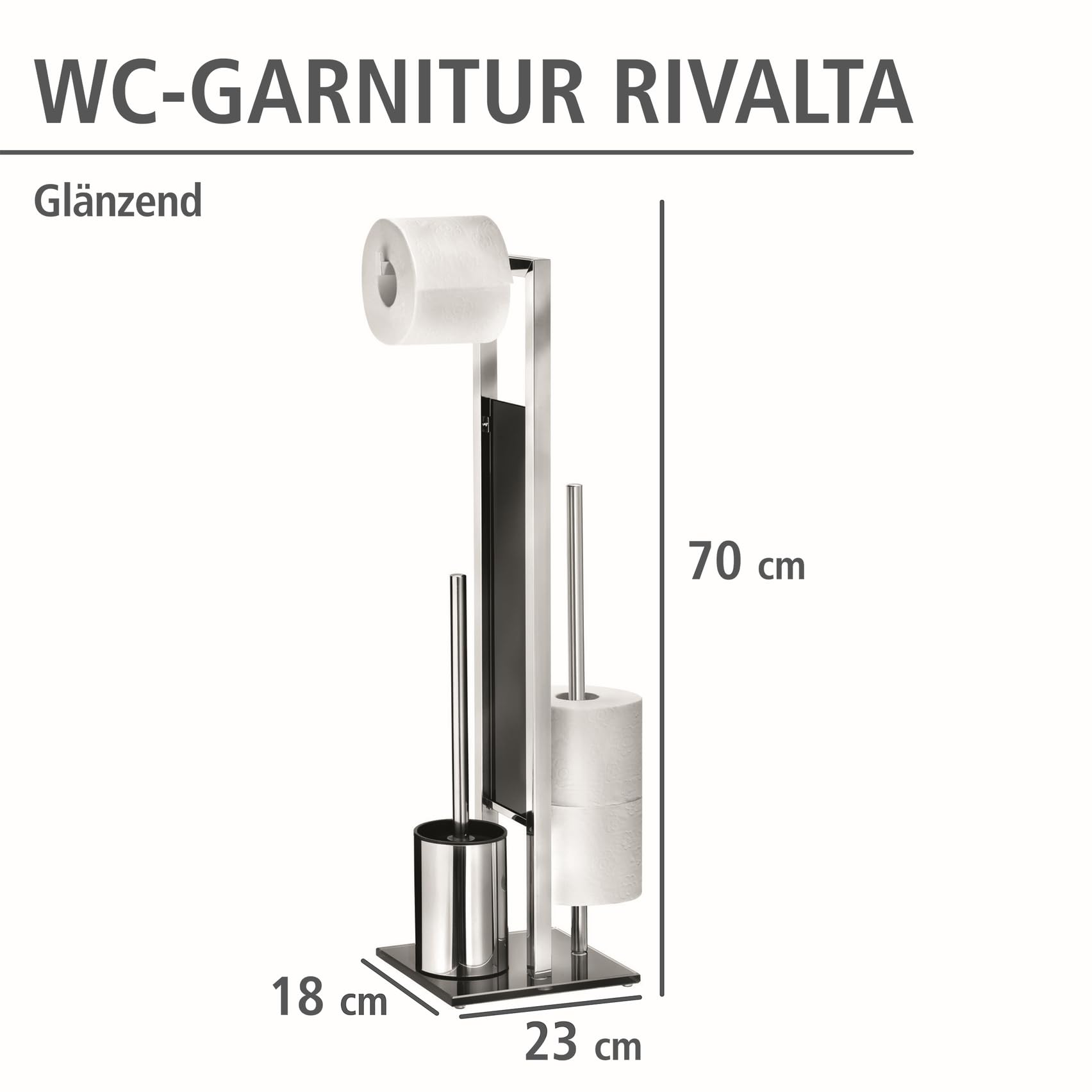 wenko-stand-wc-garnitur-rivalta-3in1-aus-edelstahl-18x70x23-cm image 4