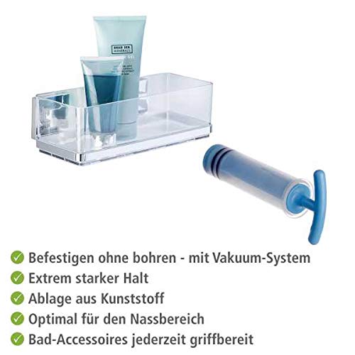 wenko-vacuum-loc-wandregal-quadro-uno-ohne-bohren-edelstahl-25-5-x-8-5-x-14-cm image 8