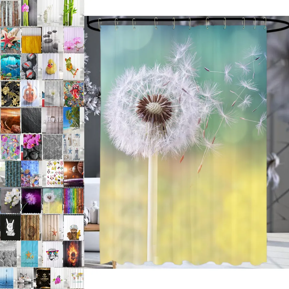 sanilo-duschvorhang-pusteblume-180-x-200-cm-polyester-wasserdicht image 1