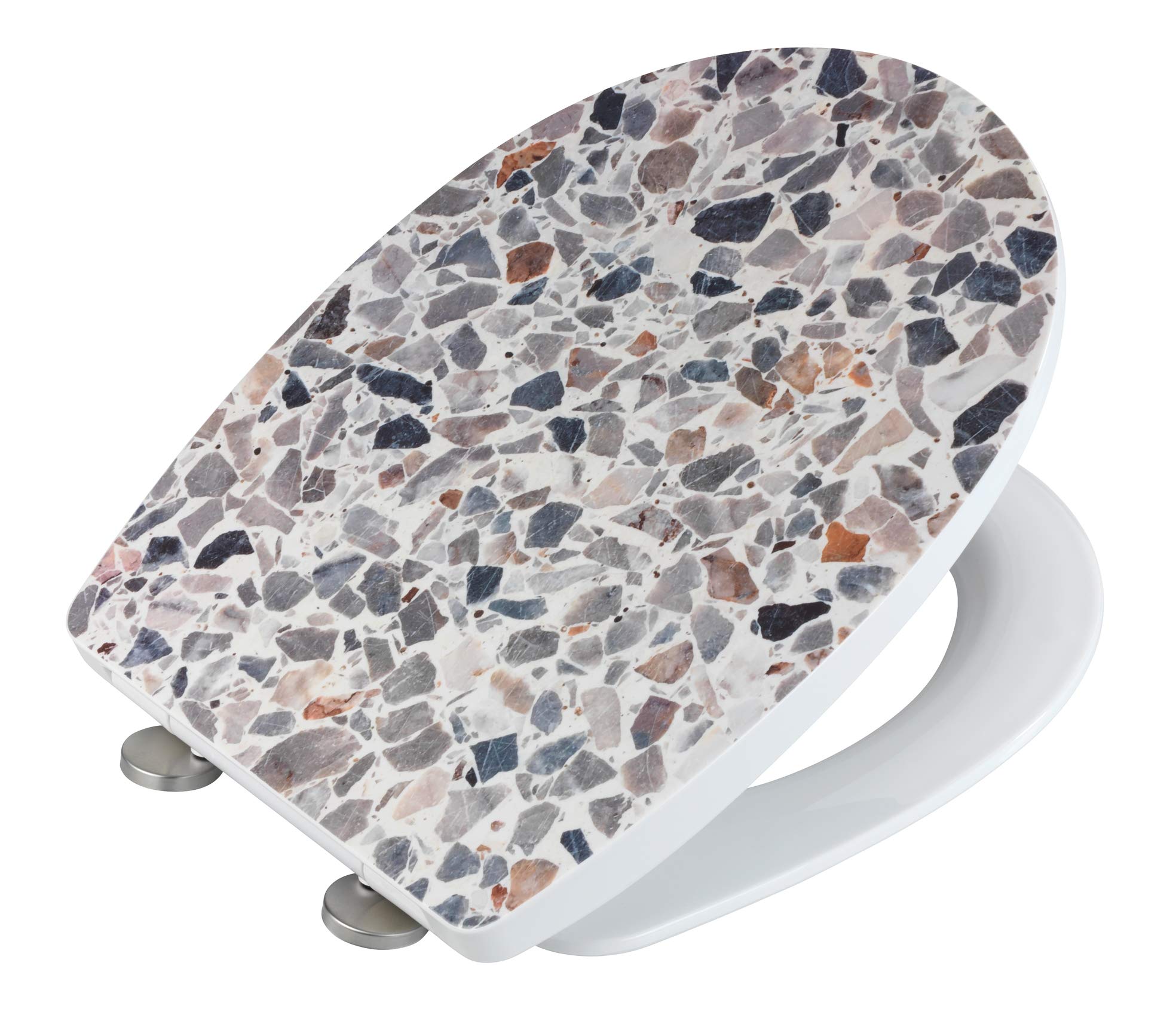 wenko-wc-sitz-terrazzo-mit-absenkautomatik-thermoplast-36-5-x-45-cm image 5