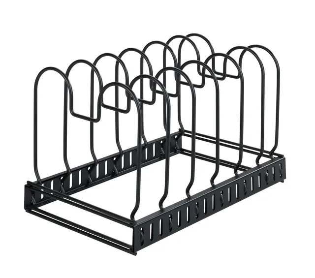 wenko-deckel-und-pfannenhalter-ausziehbar-30-57-x-18-x-18-cm-metall-schwarz image 1