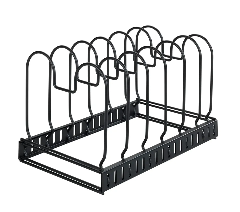 wenko-deckel-und-pfannenhalter-ausziehbar-30-57-x-18-x-18-cm-metall-schwarz image 1
