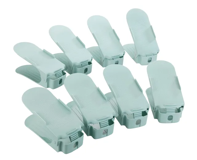wenko-schuhstapler-8er-set-pastellgr-n-24-2-x-8-5-x-10-7-cm image 1