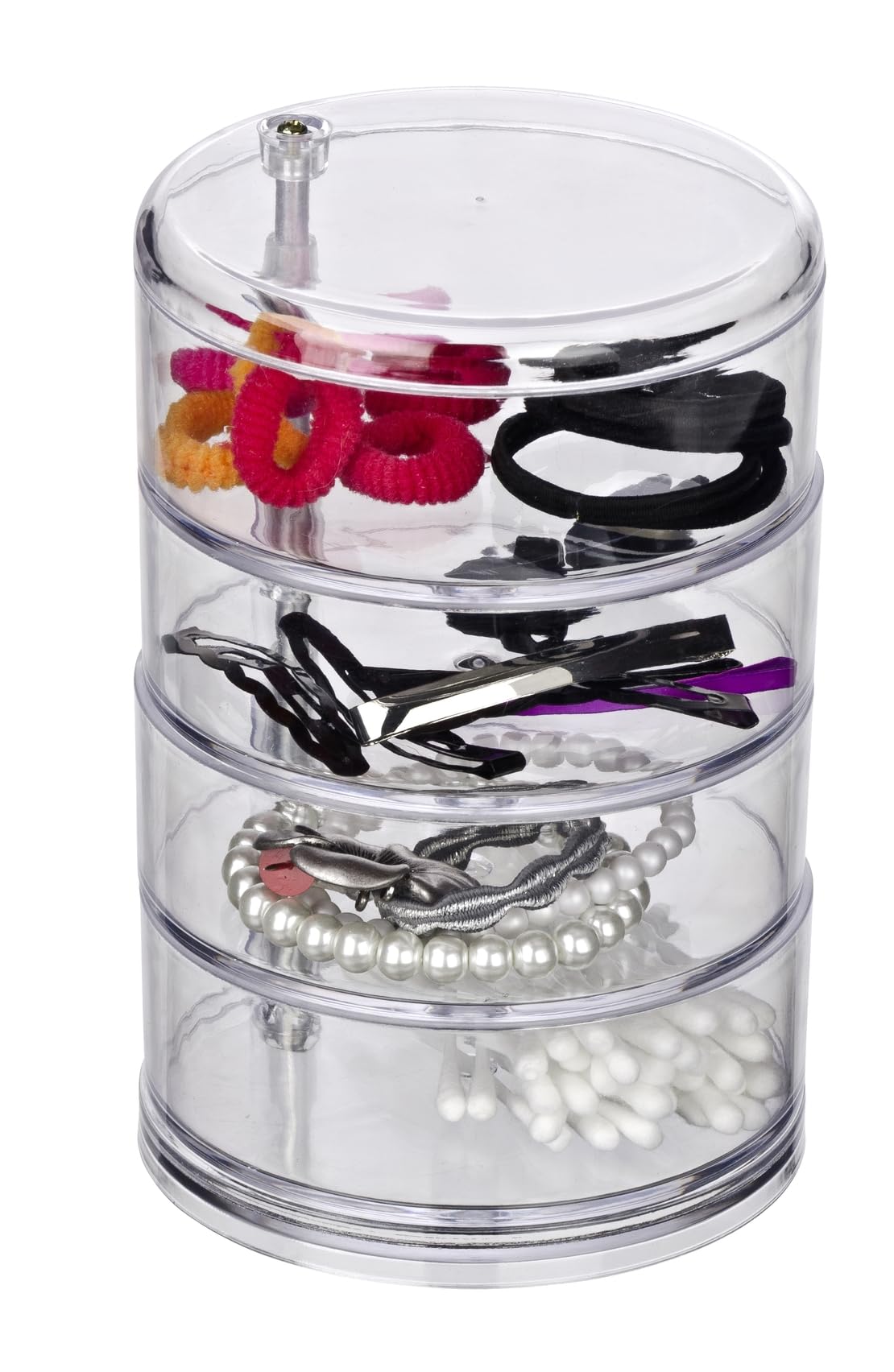 wenko-kosmetik-organizer-tower-make-up-aufbewahrung-acryl-transparent-4-f-cher image 8