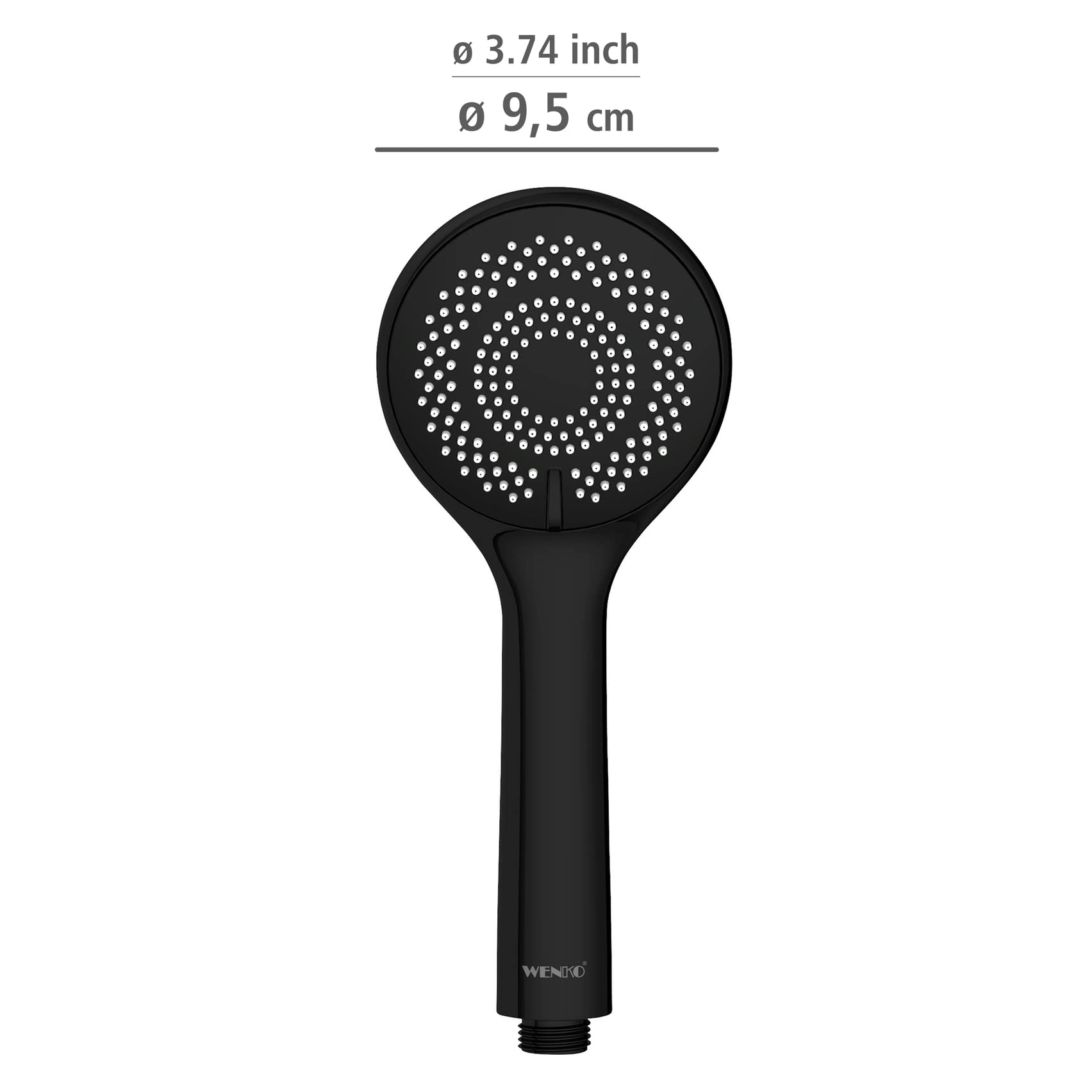 wenko-watersaving-wasserspar-duschkopf-9-5-cm-schwarz-matt image 7