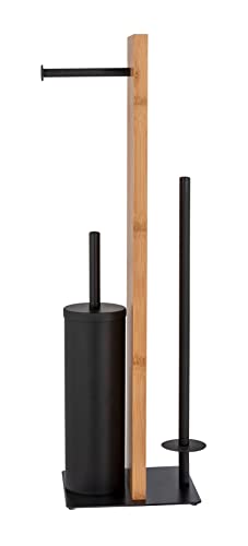 wenko-lesina-stand-wc-garnitur-3-in-1-aus-bambus-und-stahl-schwarz-18-x-69-x-18- image 8