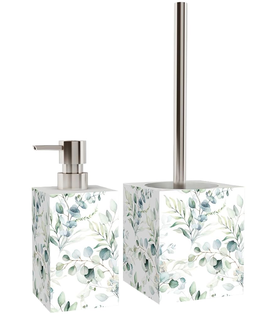 sanilo-badezimmer-set-eukalyptus-seifenspender-und-wc-b-rste-ohne-bohren image 2