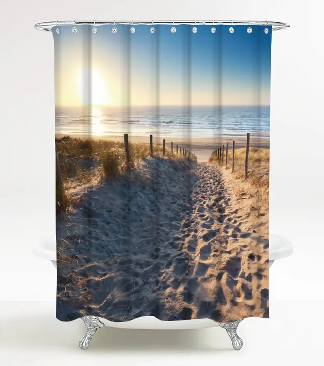 sanilo-duschvorhang-d-ne-180-x-200-cm-polyester-wasserdicht-inkl-12-ringe image 1