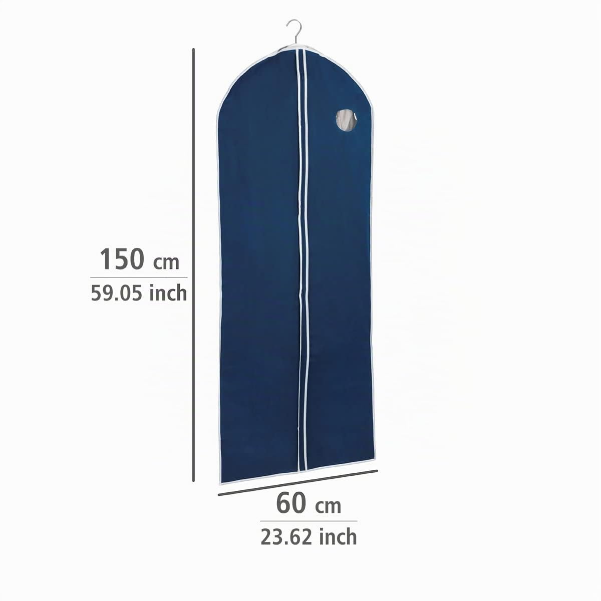 wenko-air-kleidersack-60x150-cm-navy-mit-sichtfenster image 5