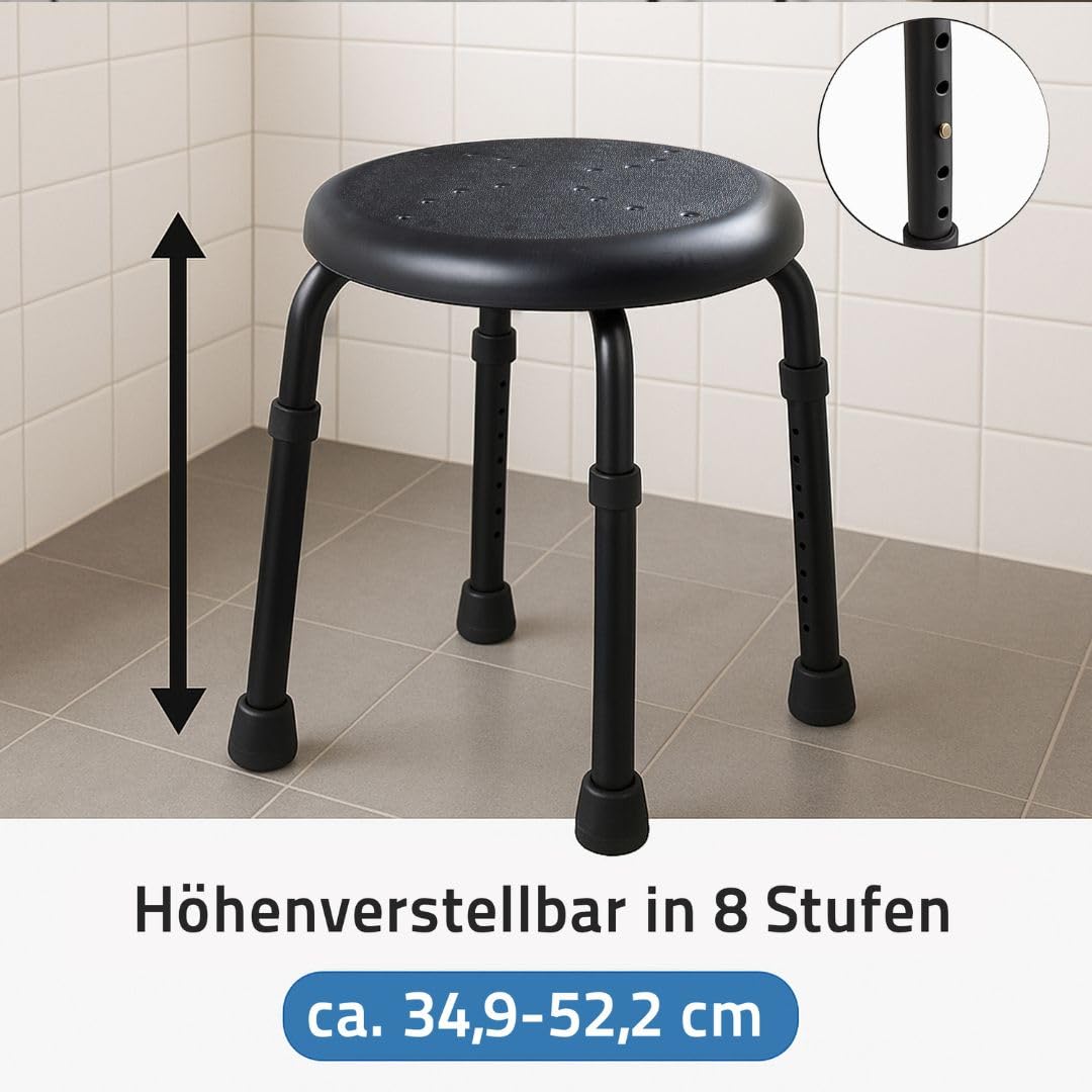 ridder-bad-hocker-go-h-henverstellbarer-duschhocker-50-x-34-9-52-5-cm-schwarz image 3