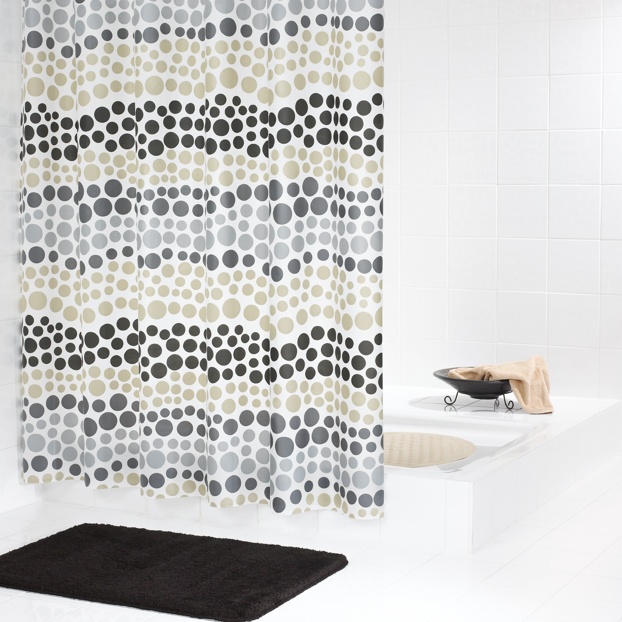 ridder-duschvorhang-layer-beige-180-x-200-cm-peva-folie-semitransparent image 2