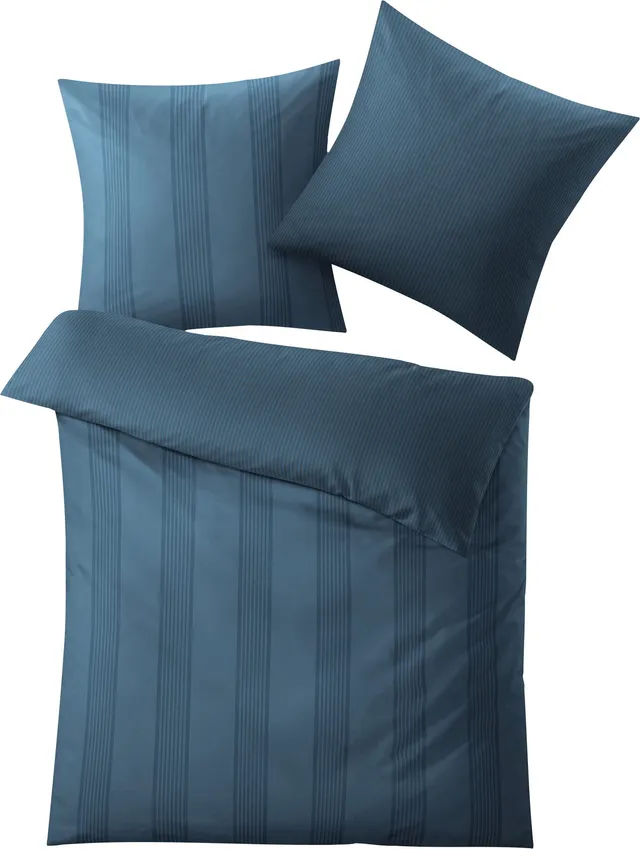 kleine-wolke-mako-satin-bettw-sche-lina-dunkelblau-155-x-220-cm-80-x-80-cm image 1