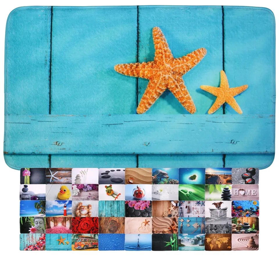 sanilo-badteppich-starfish-50-x-80-cm-weiche-badematte-rutschfest-waschbar image 1