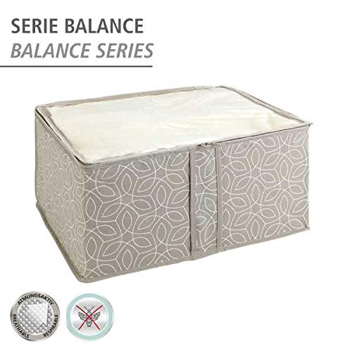 wenko-balance-s-aufbewahrungs-soft-box-mit-sichtfenster-20-x-40-x-30-cm-taupe image 4