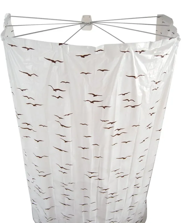 ridder-ersatz-folien-duschvorhang-ombrella-210-x-170-cm-sylt-beige-wasserdicht image 1