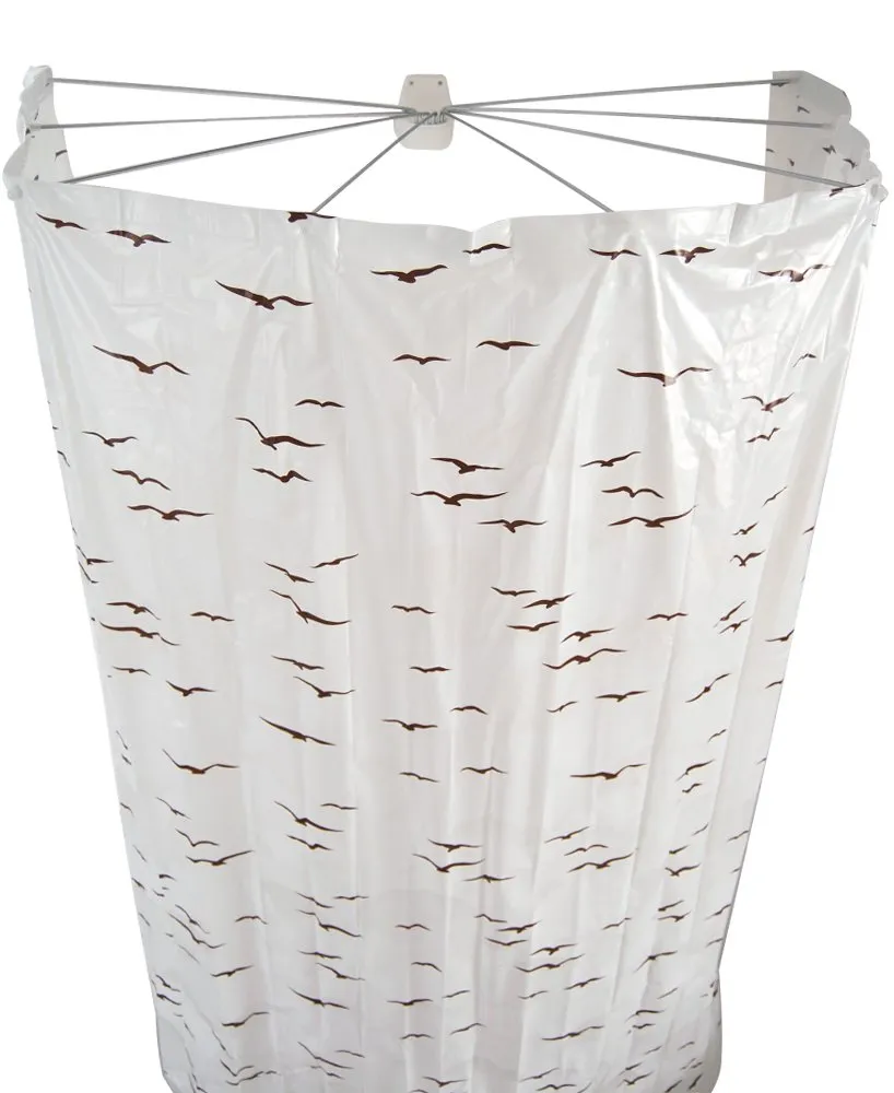 ridder-ersatz-folien-duschvorhang-ombrella-210-x-170-cm-sylt-beige-wasserdicht image 1
