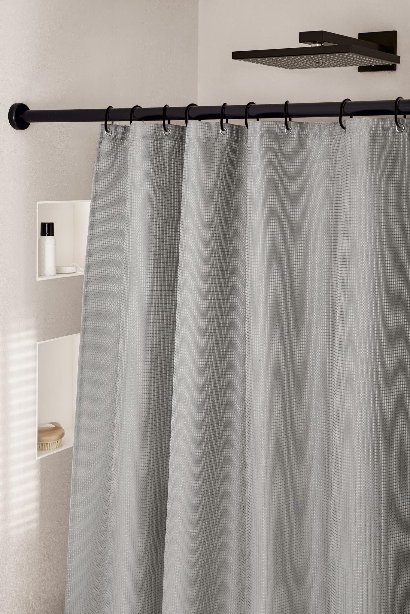 kleine-wolke-griglia-duschvorhang-textil-platin-180x200-cm image 2