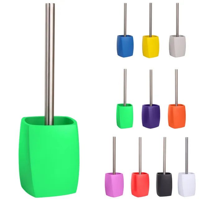 sanilo-wc-b-rste-wave-gr-n-klob-rste-mit-edelstahlgriff-und-auswechselbarem-b-rs image 1