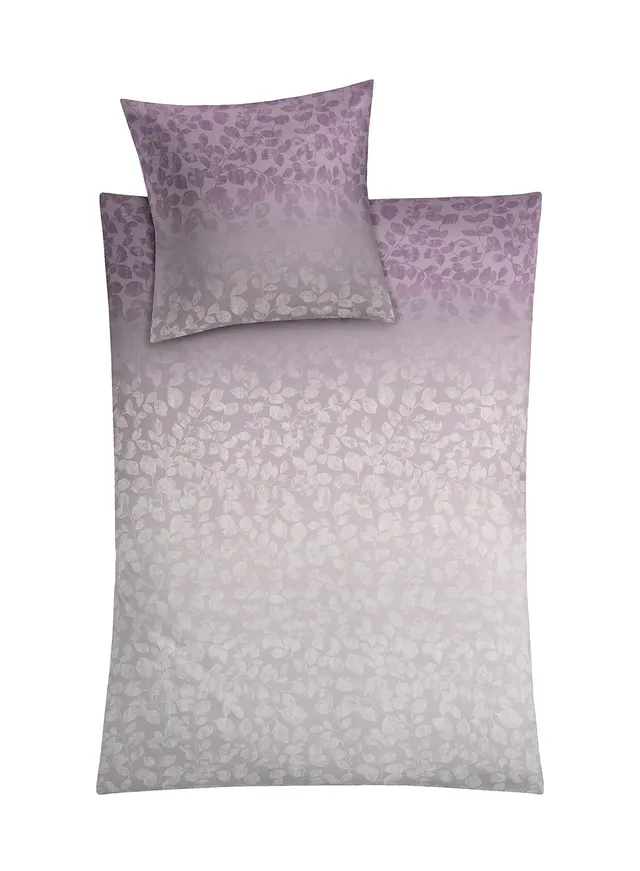 kleine-wolke-florence-mako-satin-bettw-sche-155x220-silber-bl-tter image 1